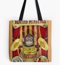 Death's Minstrel: Jolly Chimp Sideshow Banner Tote Bag
