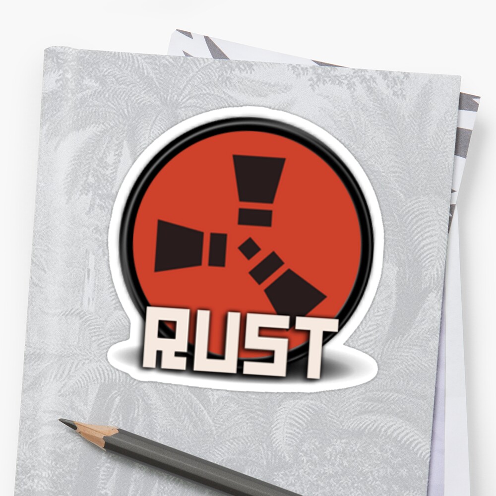 Rust Logo Sticker By Cemolamli Redbubble