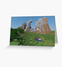 The Monument - Minecraft 3D Render Greeting Card