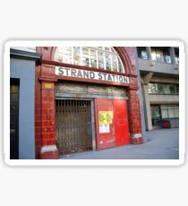 Strand Station, London Sticker