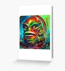 Creature from the black lagoon. Greeting Card