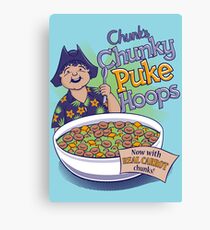 Chunk's Chunky Puke Hoops Leinwanddruck