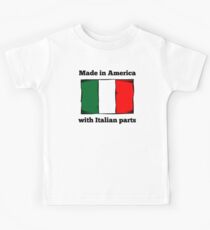 Made In America With Italian Parts Kids Tee