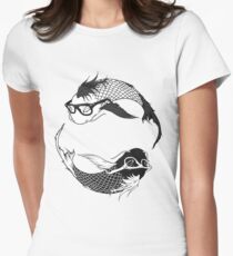 Hipster Koi Women's Fitted T-Shirt