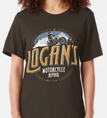 Logan's Motorcycle Repair Slim Fit T-Shirt