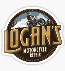 Logan's Motorcycle Repair Sticker