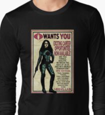 Cobra Recruiting poster Featuring the Baroness (G.I. Joe) Long Sleeve T-Shirt