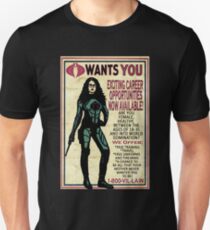 Cobra Recruiting poster Featuring the Baroness (G.I. Joe) Slim Fit T-Shirt