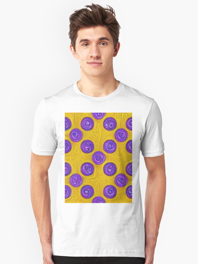 Alternate view of #DeepDream Color Squares and Circles Visual Areas 5x5K v1448281164 Slim Fit T-Shirt