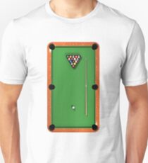 Billiards / Pool Balls on Table Unisex T-Shirt