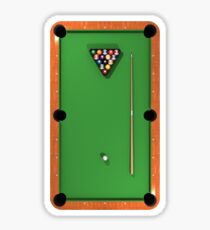 Billiards / Pool Balls on Table Sticker