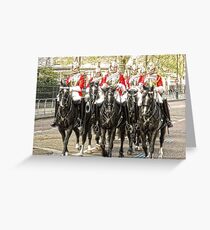 All the Queens Horses Greeting Card