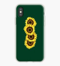 Iphone Case Sunflowers - Dark Green iPhone Case