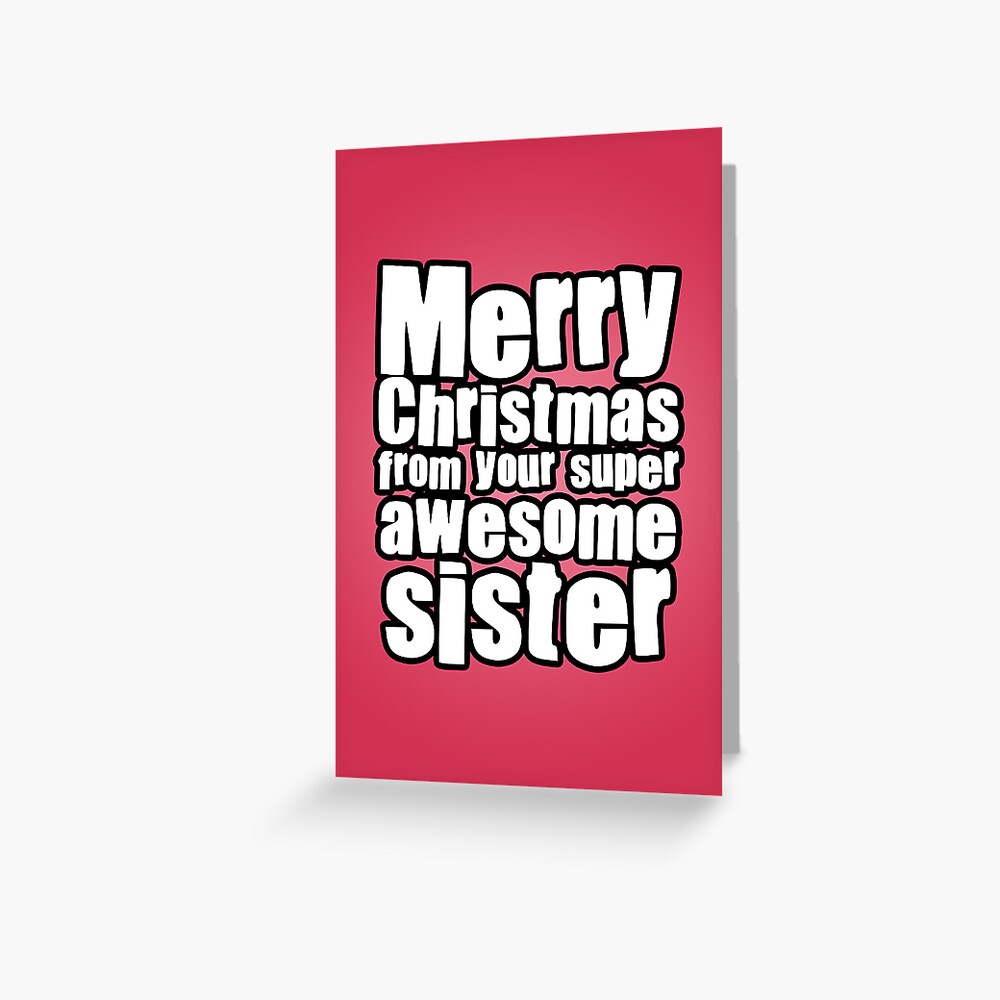 Awesome Sister Greeting Card
