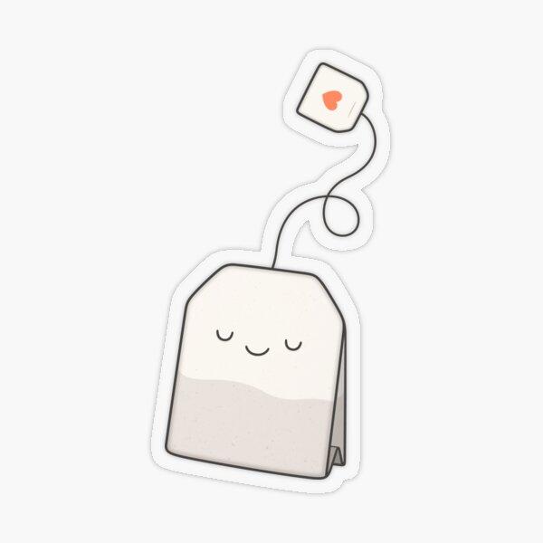 Tea time Transparent Sticker