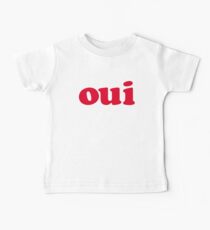 oui - red Baby Tee