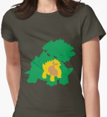 PKMN Silhouette - Turtwig Family Women's Fitted T-Shirt