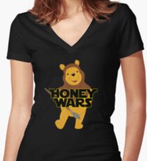 Honey Wars Women's Fitted V-Neck T-Shirt