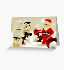 Santa's little troopers Greeting Card