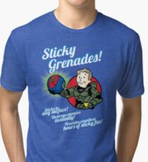Sticky Grenades! Tri-blend T-Shirt