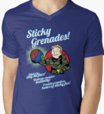 Sticky Grenades! Men's V-Neck T-Shirt