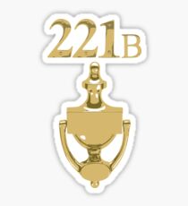 221B Baker Street - Sherlock Holmes Sticker