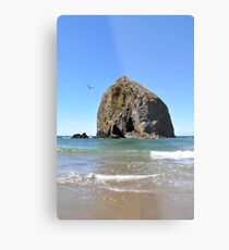 Canon Beach Haystack Metal Print