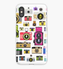 vintage camera pattern iPhone Case/Skin