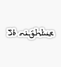 56 Nights Black Sticker