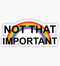 not that important- harry styles Sticker