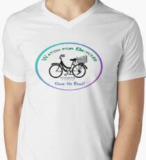 Share the Road - Bicycles Mamachari-style Men's V-Neck T-Shirt