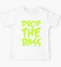 Drop The Bass (Light Neon) Kids Tee