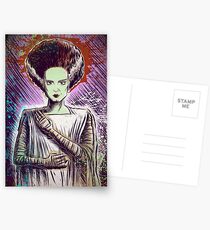 Braut von Frankenstein Kunstdoktor Dr. Frankenstein Halloween Weihnachten Frankenstien Kult Klassiker Universal Monster Monster Joe Badon Postkarten