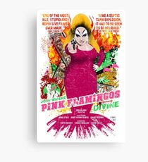 John Waters Pink Flamingos Divine Cult Movie Canvas Print