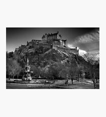 Edinburgh Castle Mono Photographic Print