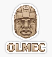 Olmec Head Sticker