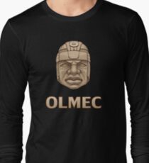 Olmec Head Long Sleeve T-Shirt