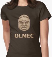 Olmec Head Women's Fitted T-Shirt