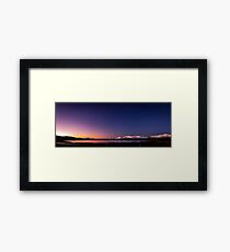 Lake Tekapo Sunset Stars Framed Print