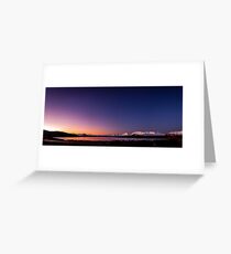 Lake Tekapo Sunset Stars Greeting Card