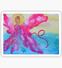 Breast Cancer Angel Sticker