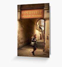 Etablissements Maleville, Paris France Greeting Card