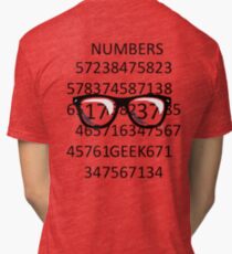 NUMBERS GEEK Tri-blend T-Shirt