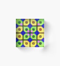#DeepDream Color Squares Visual Areas 5x5K v1448352654 Acrylic Block