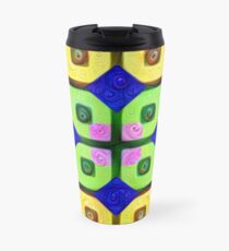 #DeepDream Color Squares Visual Areas 5x5K v1448352654 Travel Mug