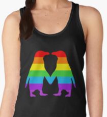 Rainbow penguins in love. Women's Tank Top