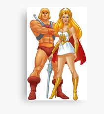 He-Man And She-Ra Canvas Print