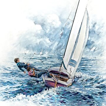 Artwork thumbnail, Rounding The Buoy by sara-moon