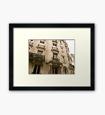 parisian facade Framed Print