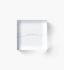 You and Me – Lettering Acrylic Block